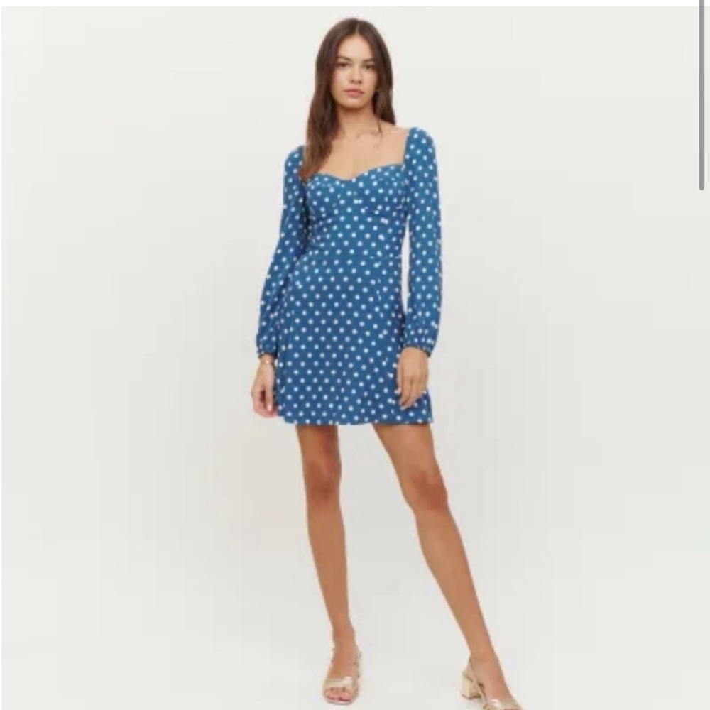 Reformation polka dot dress